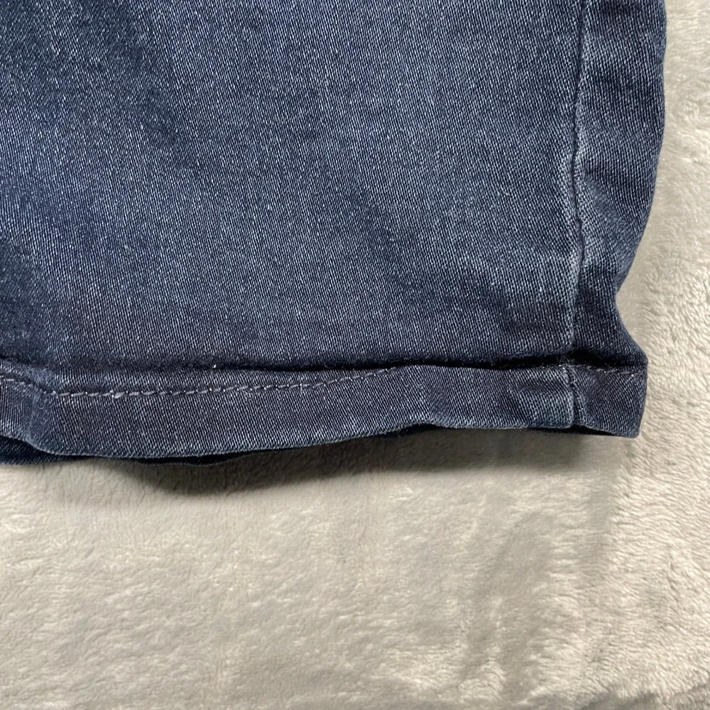 Emme Jordan Denim Skirt Womens Medium‎ Blue Dark Wash Stretch Pencil Embroidered